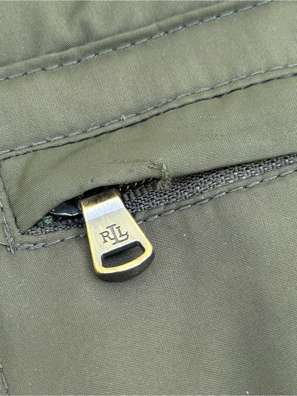 Ralph Lauren Olive Green Quilted Puffer Jacket - Women's - Picture 7 of 12